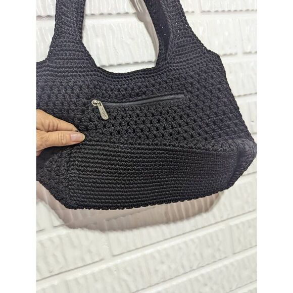 The Sak Vintage Women's Black Polypropylene Double Handle Iconic Handbag - Picture 3 of 8